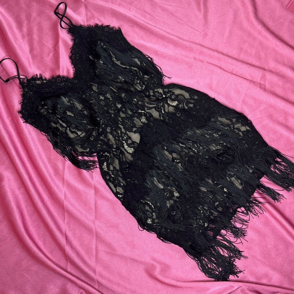 🦋Flapper Style Lace Fringe Cocktail Dress🦋